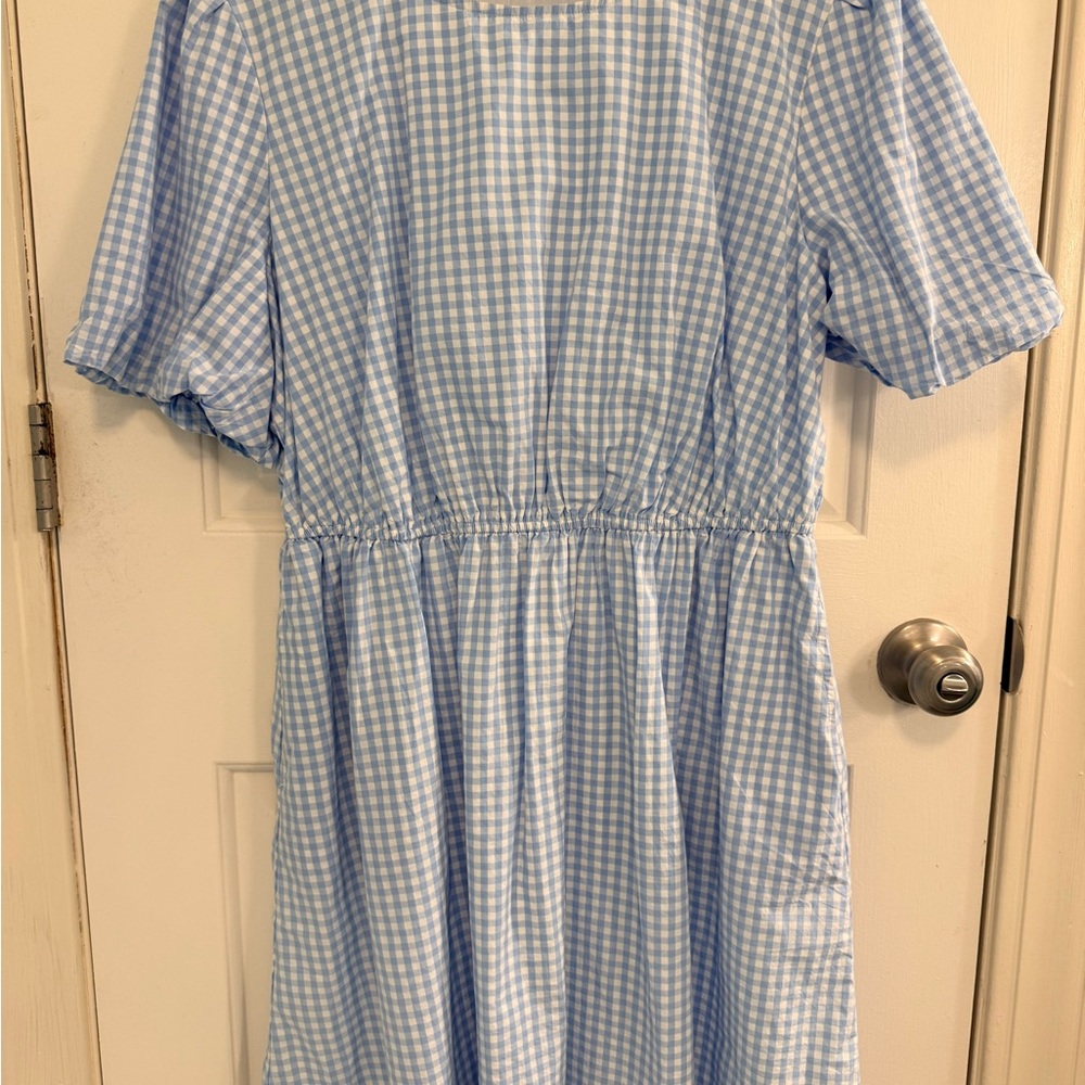 Crown & Ivy Light Blue Gingham Women’s Dress